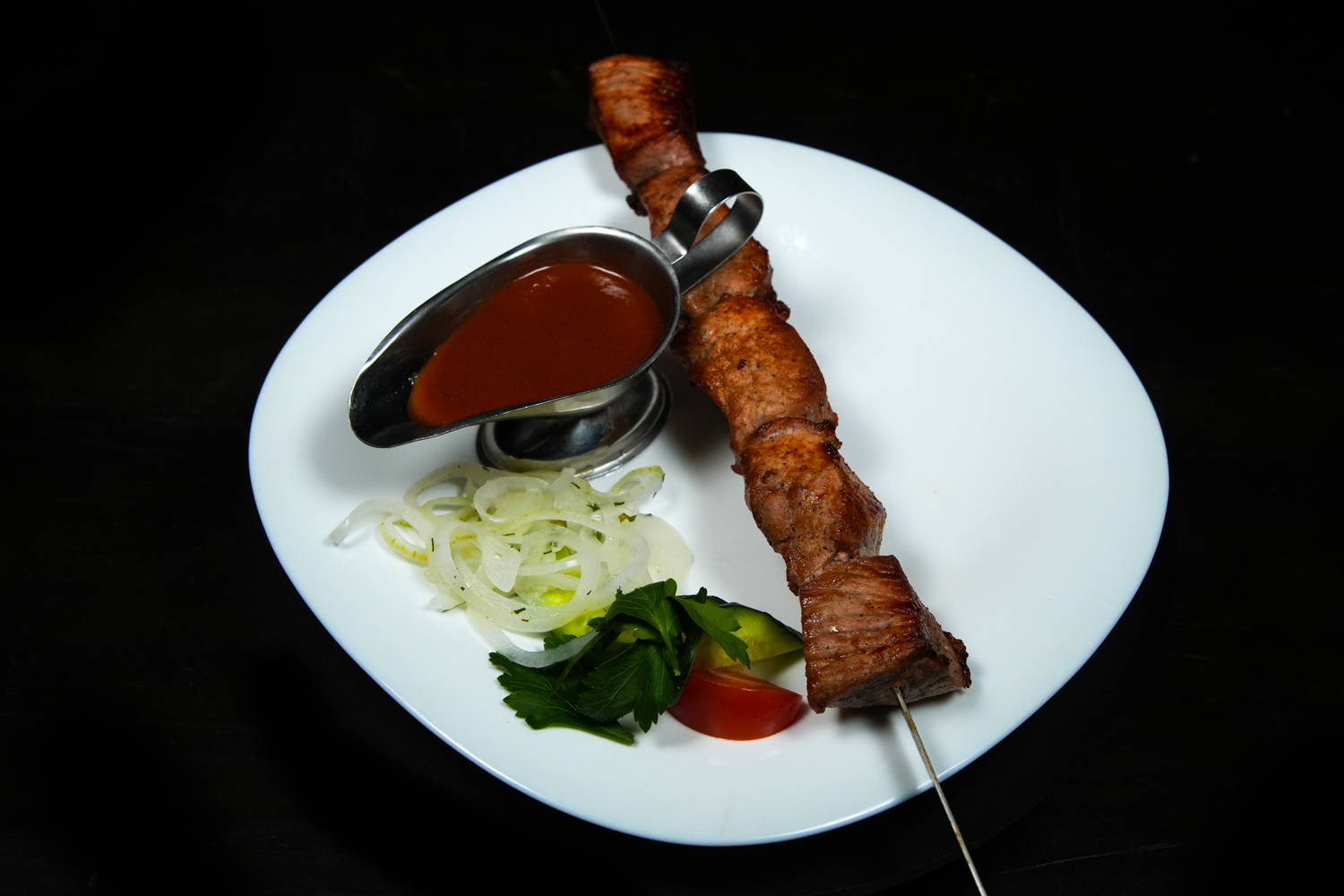 Шашлык из свинины (200гр+50гр) Шашлык из свинины (200гр+50гр)